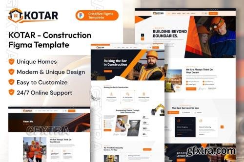 Kotar - Construction Services Figma Template BYU7DEY