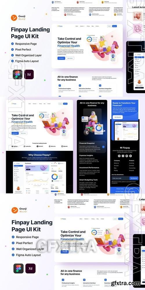 Finpay - Fintech Landing Page Template ZRFYUUZ