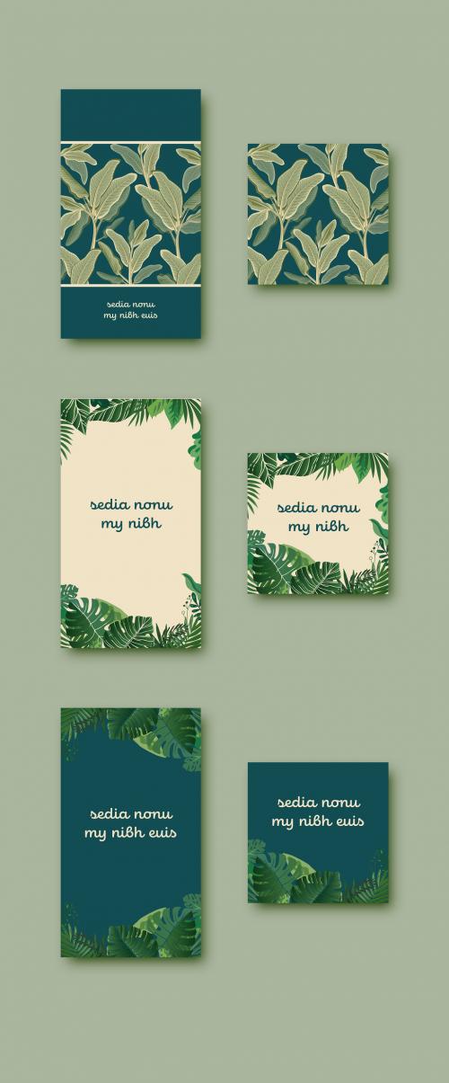 Plants Social Media Post Pattern Backgrounds - 414778327