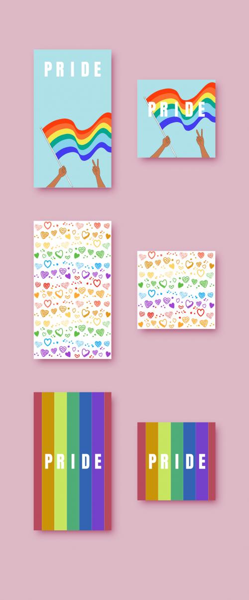 Pride Social Media Post Pattern Backgrounds - 414778339