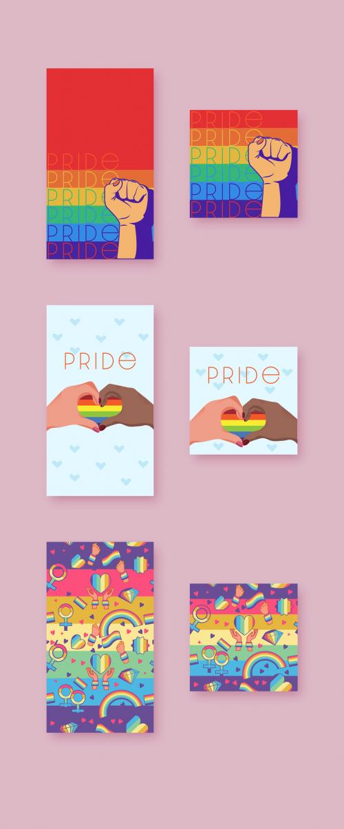 Pride Social Media Post Pattern Backgrounds - 414778346