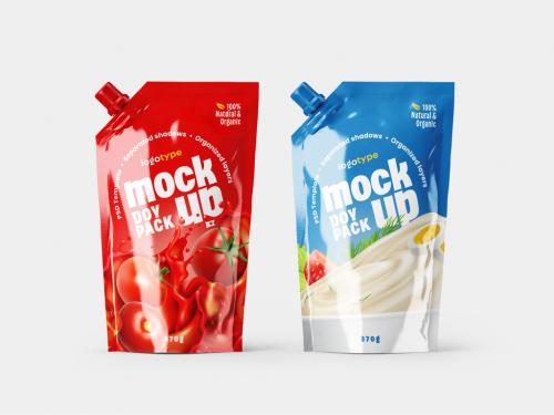 Doypack Packaging Mockup Set, Pouch - 414787820