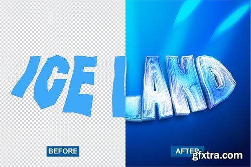 Ice Land Text Effect JGRFAXE