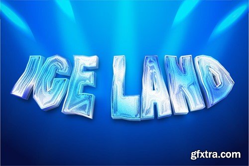 Ice Land Text Effect JGRFAXE