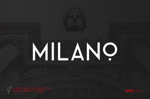 Milano - RetroFuturistic Sans