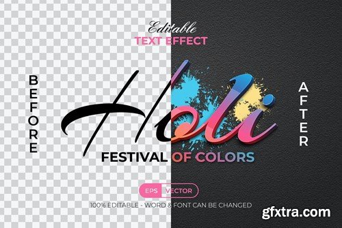 Holi Colorful Text Effect Style QYA6JAU