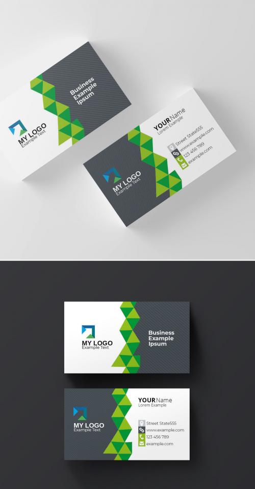 Corporate Clean Business Card Layout - 415244067