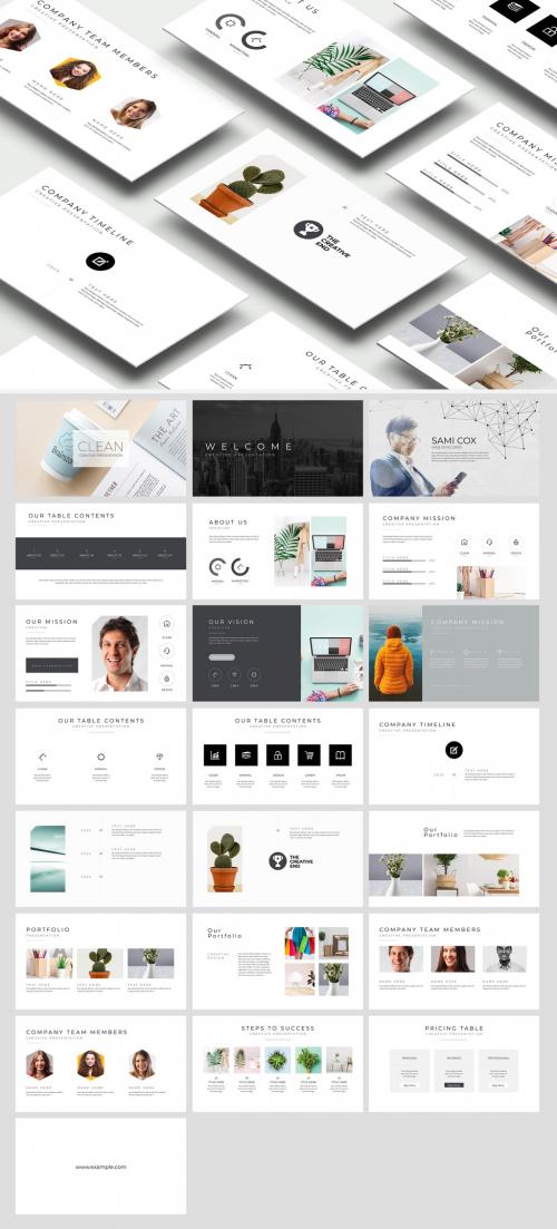 Clean Minimal Presentation Layout - 415244068