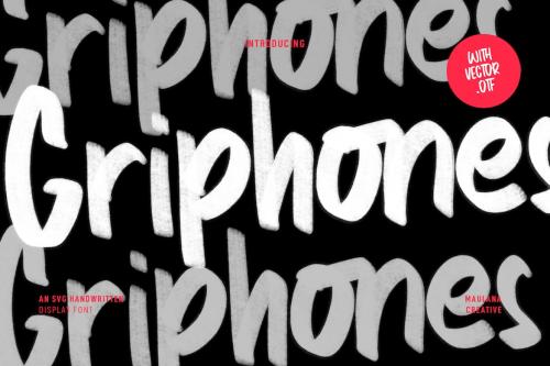 Griphones SVG Handwritten Font