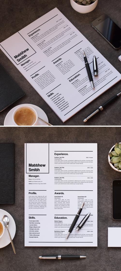 Minimal Resume Layout - 415260934