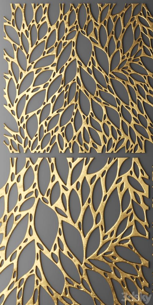 Decor for wall. Panel. 3D