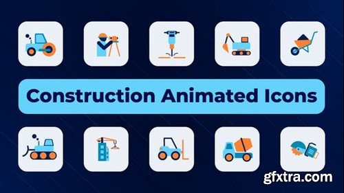 Videohive Construction Animated Icons 50632413