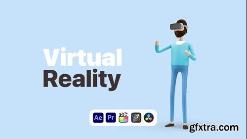 Videohive Explainer Man Virtual Reality 50639598