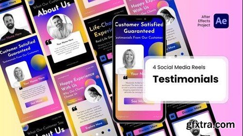 Videohive Social Media Reels - Testimonials After Effect Templates 50446698
