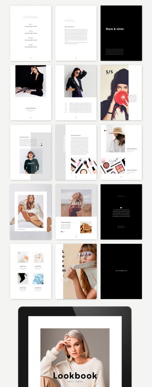 Black and White Style Digital ebook Lookbook - 415893008