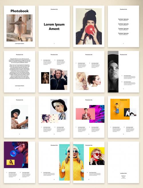 Minimal Fashion Digital Photobook Layout - 415893797