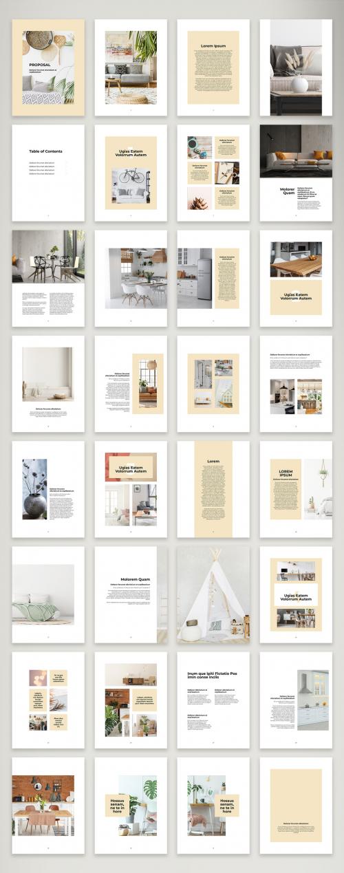 Nordic Elegant Digital Proposal Layout - 415893939