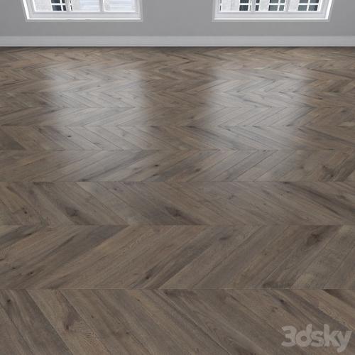 Parquet Oak smoky, 3 types: herringbone, linear, chevron.