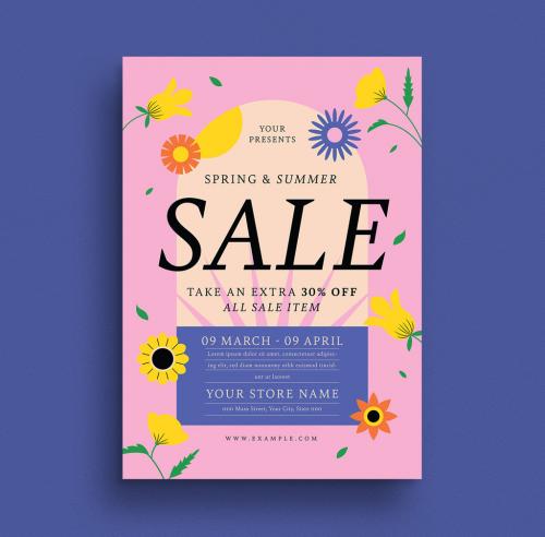 Spring Sale Flyer Layout - 415928301