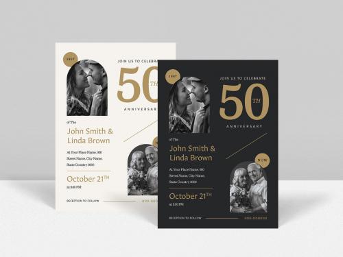 Wedding Anniversary Invitation Layout - 415928386