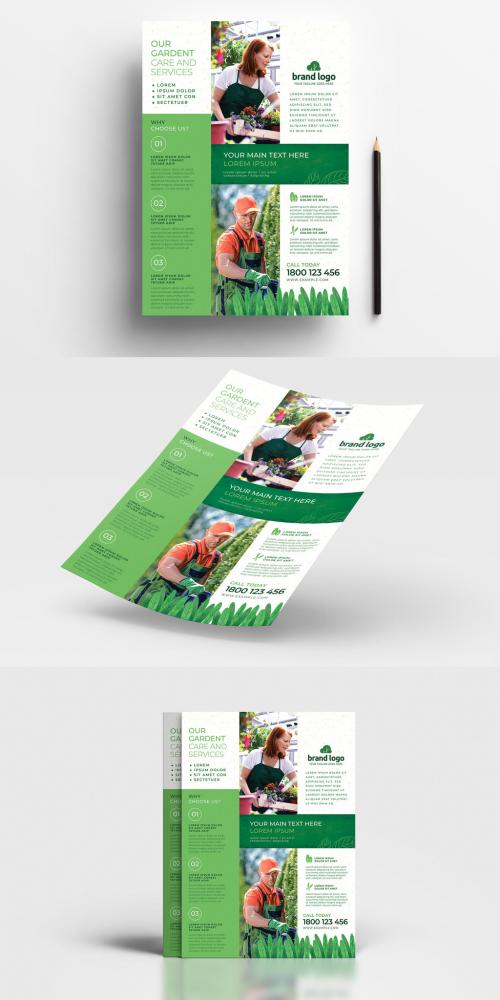 Green Gardener Gardent Care and Services Flyer Layouts - 416110760