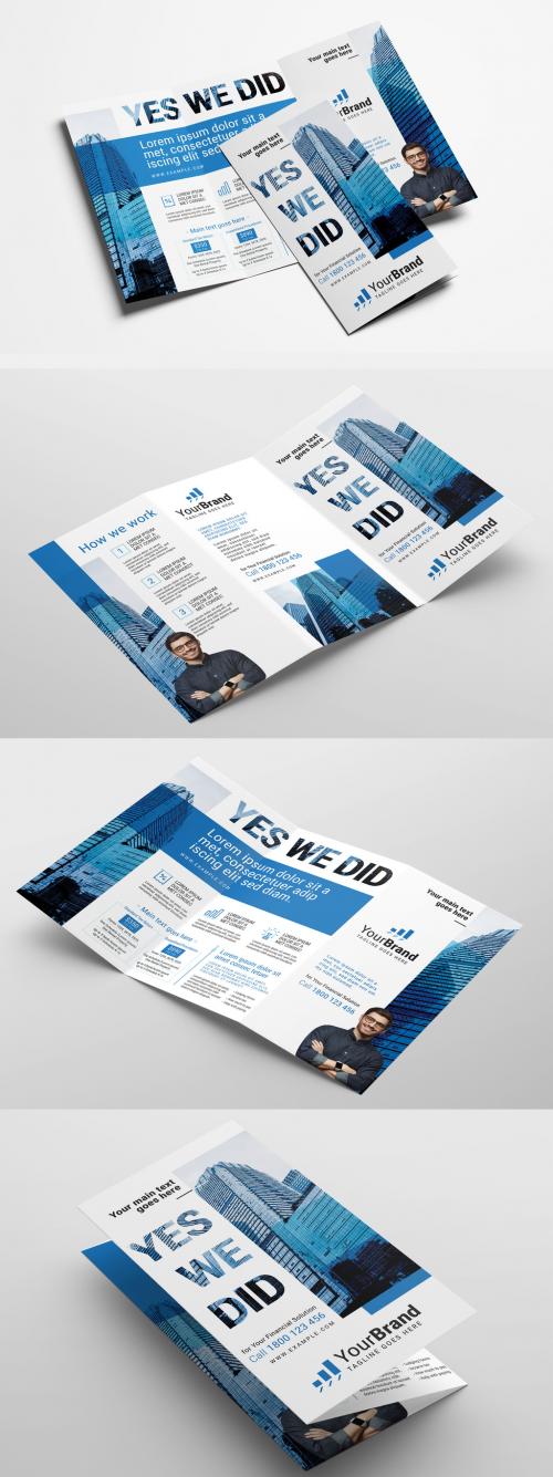 Trifold Tax Man Expertise for Your Financial Solution Flyer Layouts - 416114461