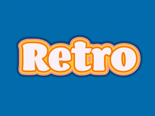 Retro Text Effect - 416347452