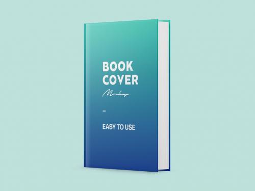 Standing Hard Cover Book Mockup - 416607914