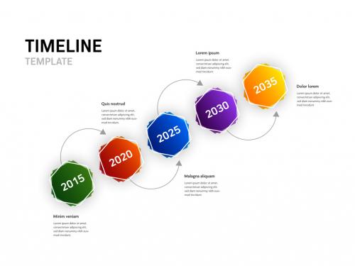 5 Option Infographic Timeline Layout - 416612739