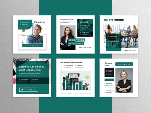 Green Social Media Layouts for Corporation - 416612869