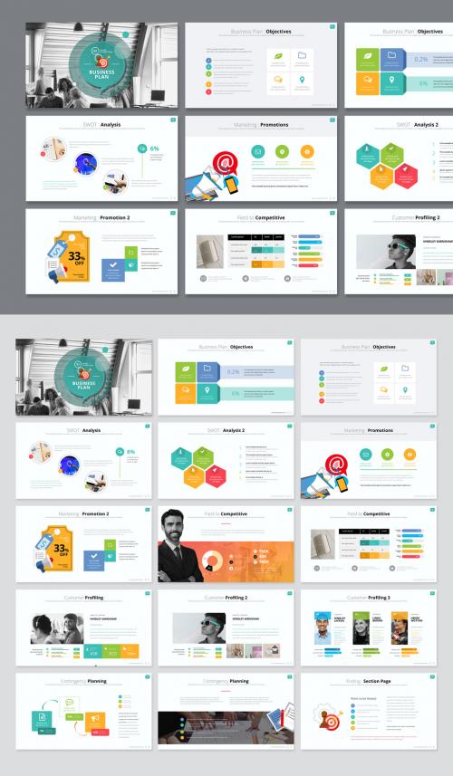 Business Plan Infographic Presentation Layout - 416794760