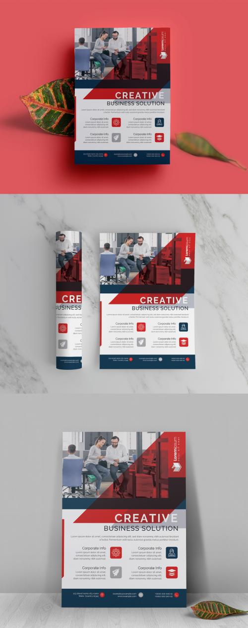 Red Corporate Flyer Layout - 416795053