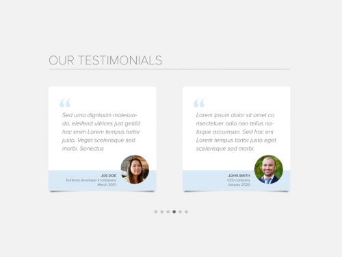 Testimonials Review Opinion Section Layout Layout - 416805220