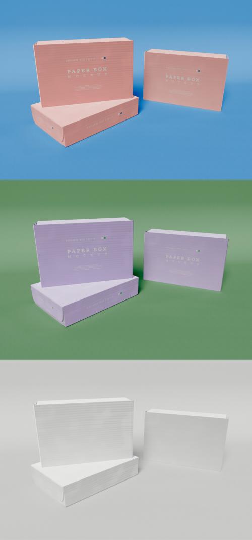 3 Paper Boxes Mockup - 416836747