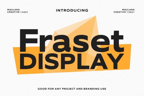 Fraset Sans Serif Display Font