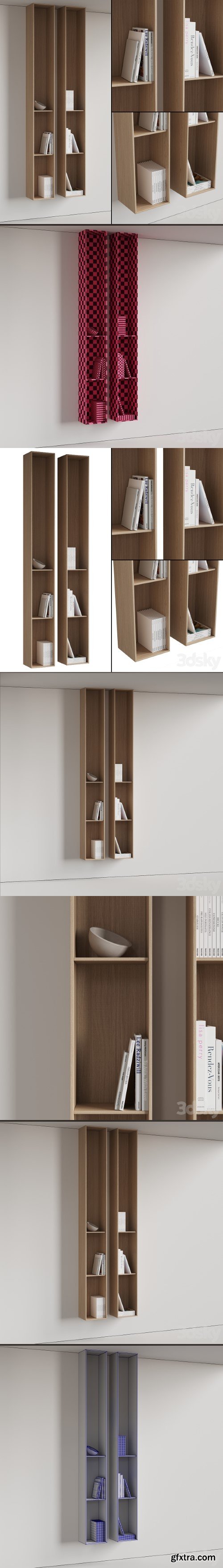 096 Wall rack shelves 03 neutral & minimal wood 01