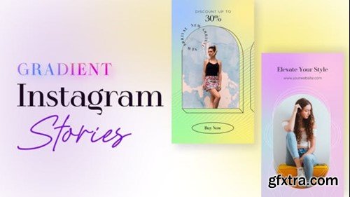 Videohive Gradient Instagram Stories 50643300