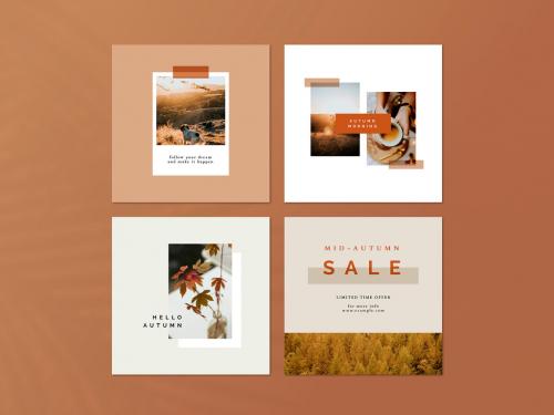 Autumn Tone Social Media Layouts - 417477082