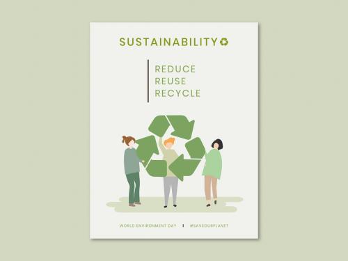 Environment Sustainability Flyer Layout - 417477126