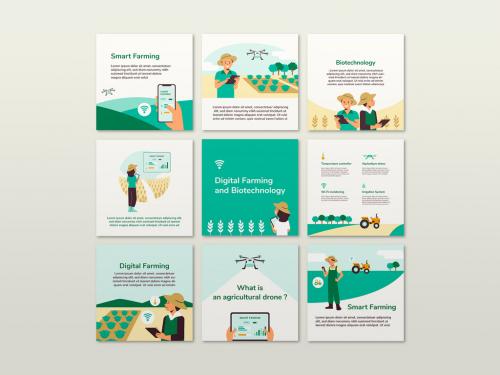 Smart Farming Social Media Post Layouts - 417478656