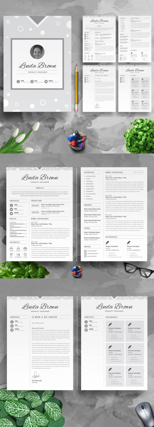Clean and Professional Resume Cv Layout - 417659334