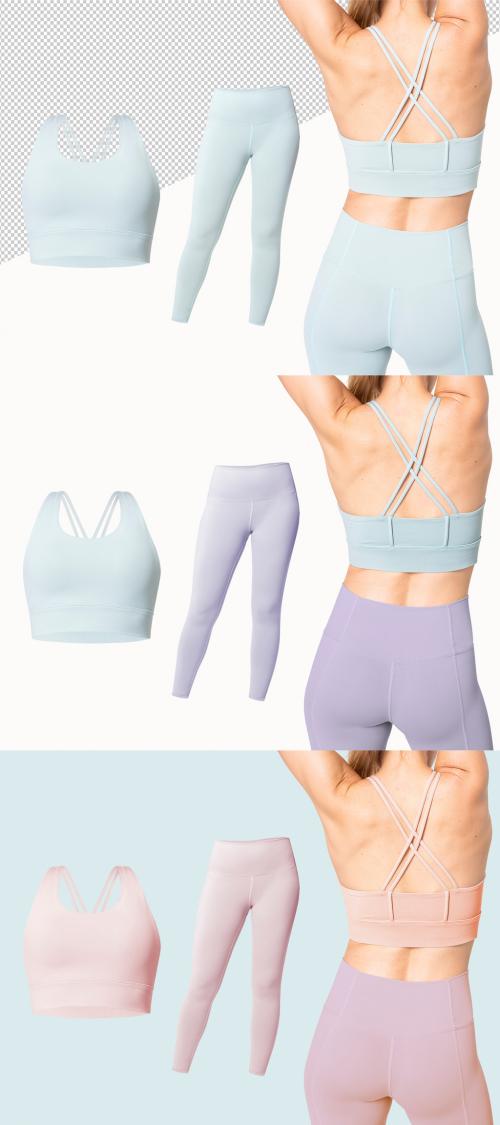 Woman in Sportswear Mockup Design - 417681503