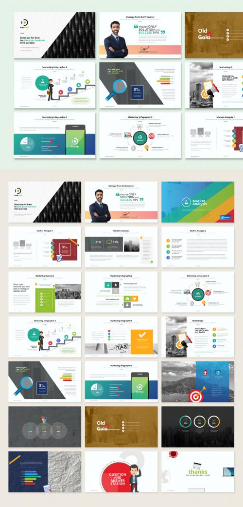 Marketing and Infographic Presentation Layout - 417896963