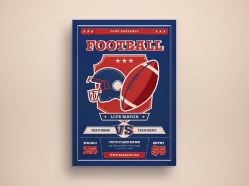 Football Live Match Flyer Layout - 417916626