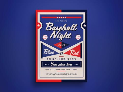 Baseball Flyer Layout - 417916628