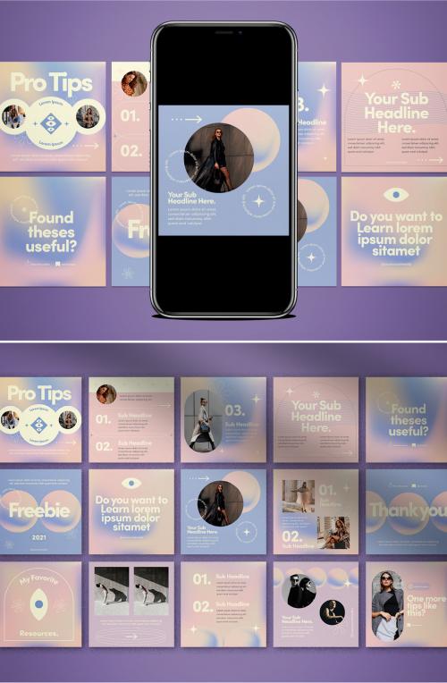 Carousel Gradient Layouts for Instagram - 417916798