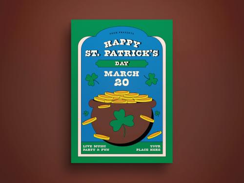 St Patrick's Day Flyer Layout - 417916829