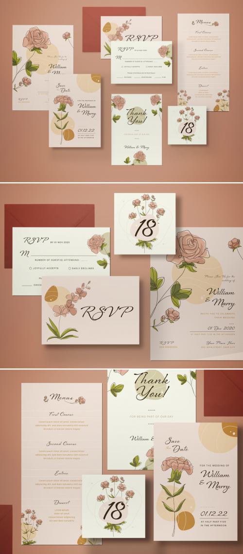 Wedding Invitation Layout Suite - 417917016