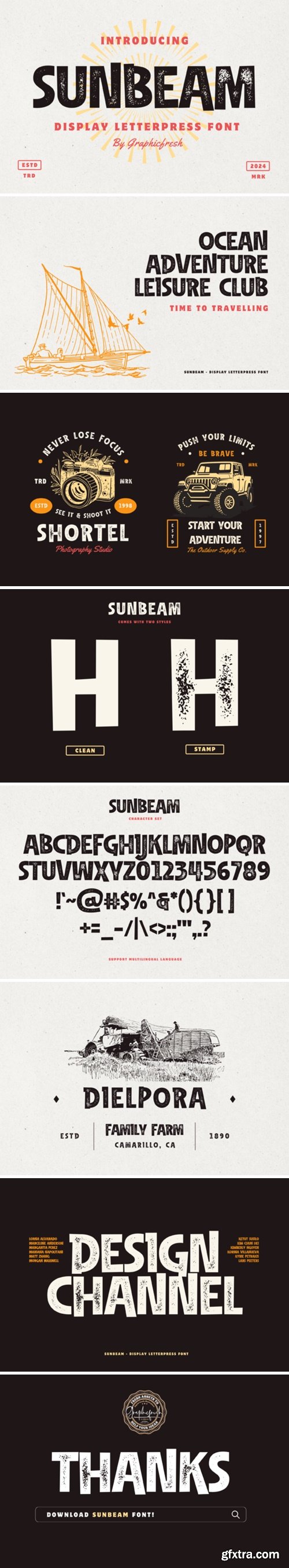 Sunbeam Font