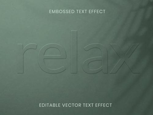 Word Embossed Text Effect Design on Green - 417931044